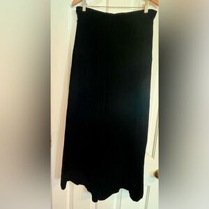 Vintage Black Velvet Skirt
